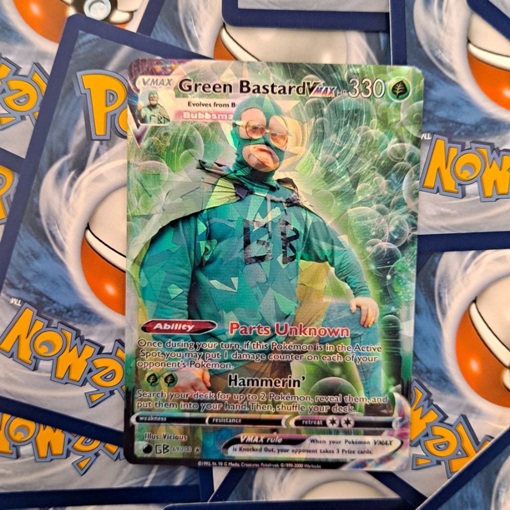 Green Bastard Pokemon Card - TPB